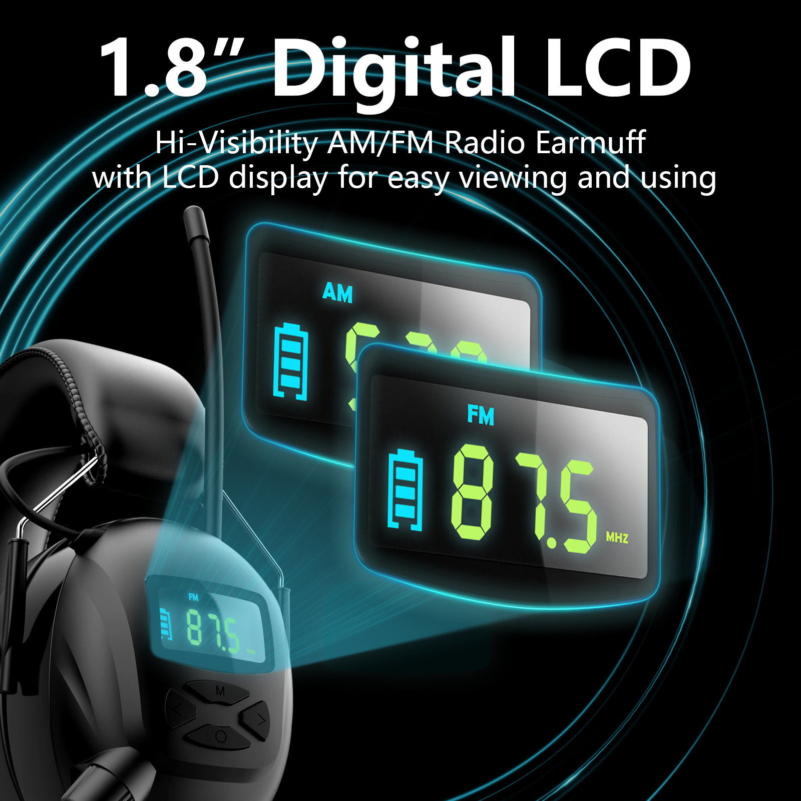 AM/FM Hearing Protection Earmuffs